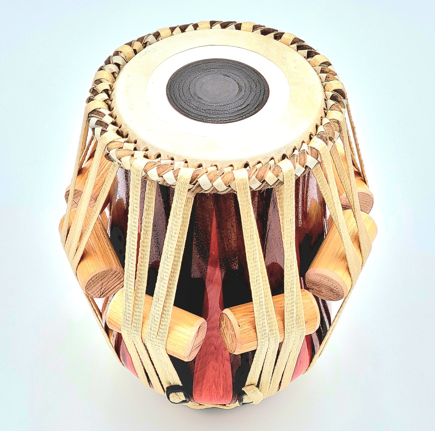 Shisham inlaid with Redheart – C to D#, 5-3/8″